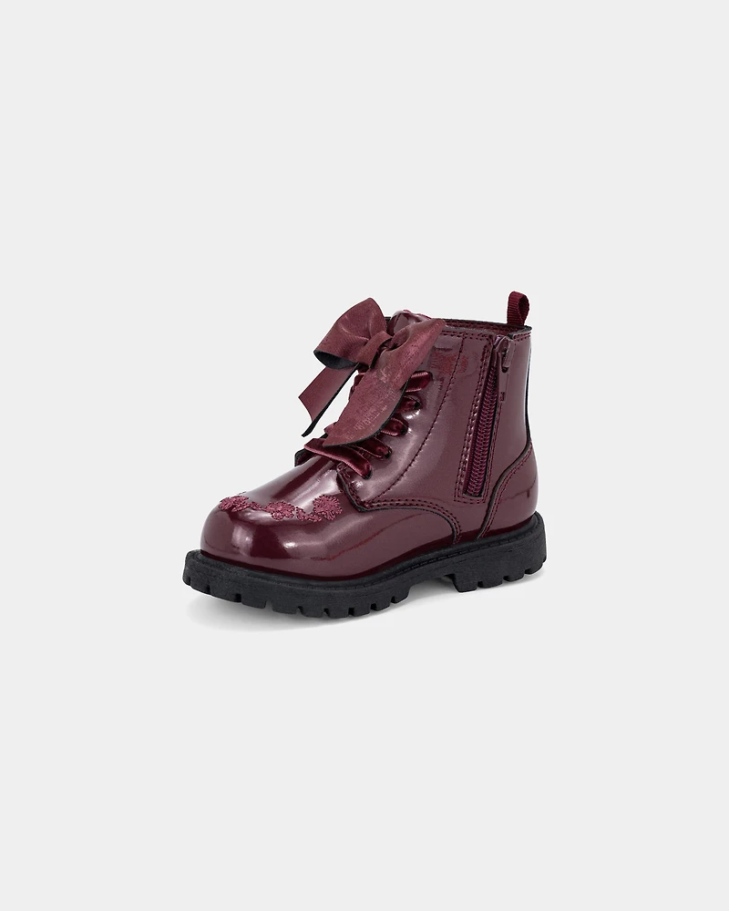 Toddler Girl Fashion Boot - Burgundy