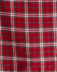 Toddler Girl 2-Piece PlaidCotton Long-Sleeve Dress Set - Red