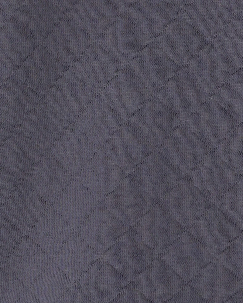Baby Boy 3-Piece Quilted French Terry Layering Set - Grey