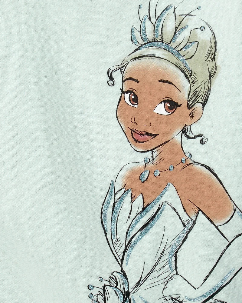 Toddler Girl Disney© Tiana Fleece Pullover Sweatshirt - Green