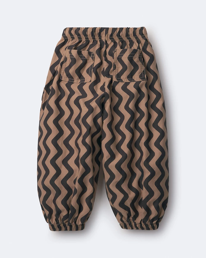 Toddler Chevron Baggy Pant - Tan