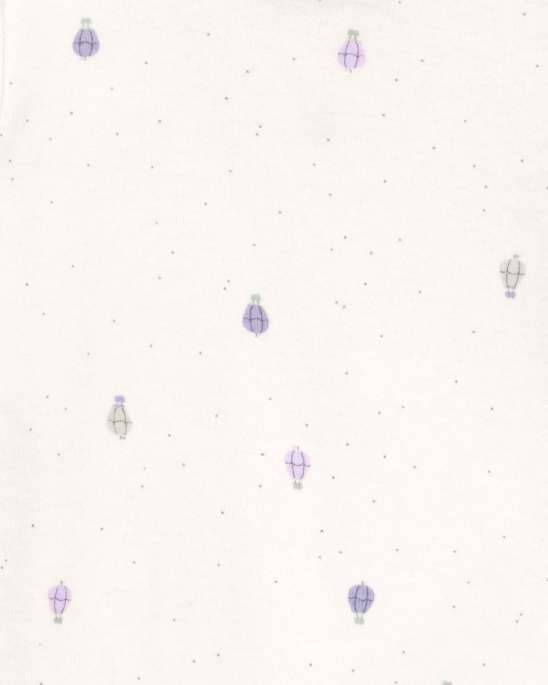 Baby Girl 2-Piece Long-Sleeve Tee & Coverall Set