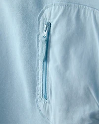 Toddler Boy French Terry Zipper Pullover Sweatshirt - Blue