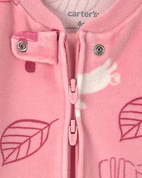 Baby Girl Autumn 2-Zip Sleeper - Pink