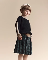 Toddler Girl Avenue Twirl™ Midi Skirt Plaid - Green/Black