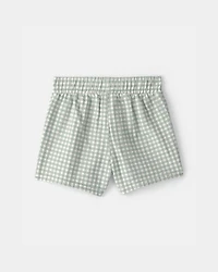 Baby 2-Piece Gingham Top & Short Set - Green