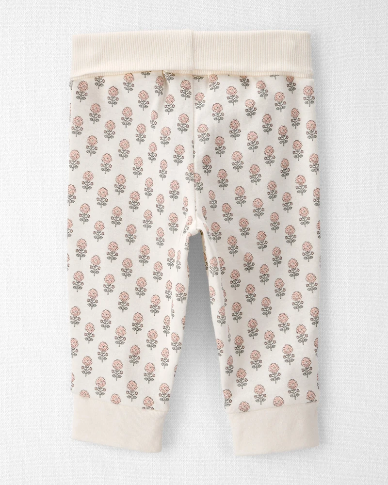 Baby Girl 2-Pack Organic Cotton Grow-With-Me Joggers