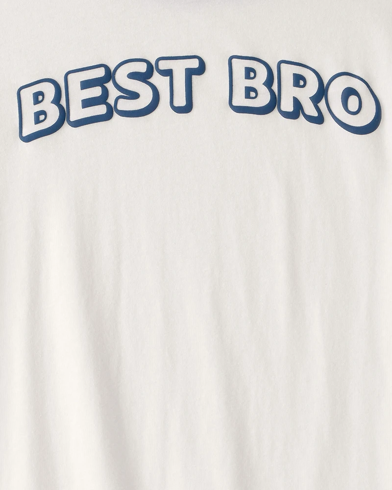 Boys 'Best Bro' Graphic Tee - Ivory