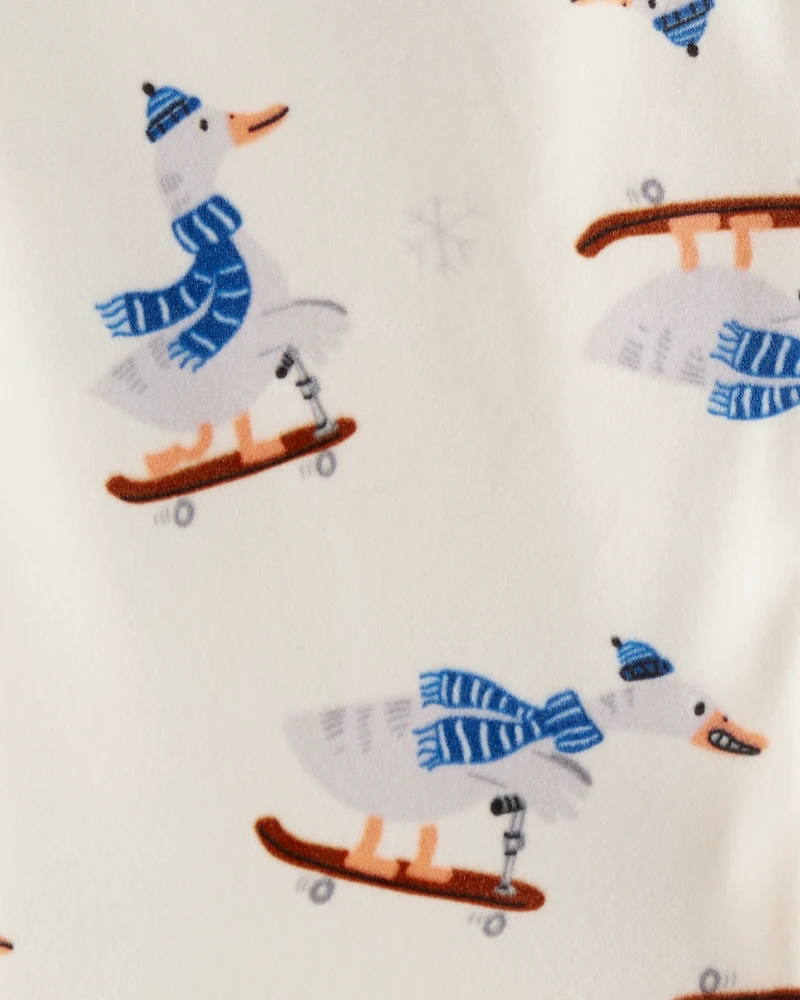 Toddler Boy Goose DreamPlush Snug Fit 2-Piece Pyjamas- Ivory