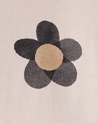Toddler Girl Floral Long-Sleeve Peplum Top - Brown