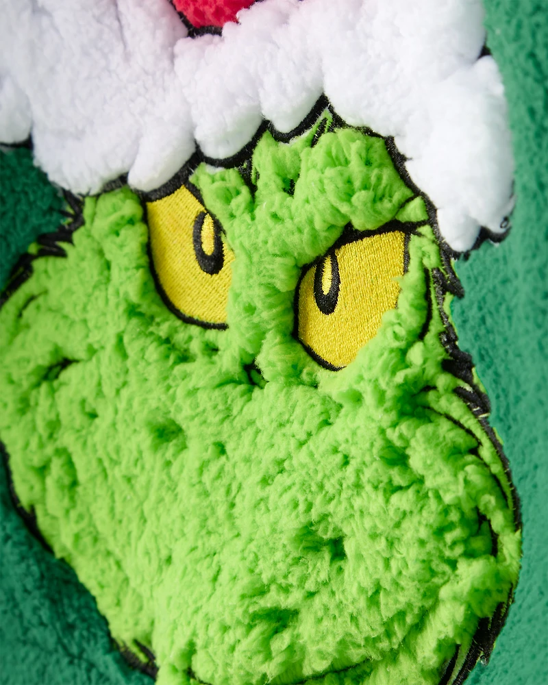 Kid Dr. Seuss™ The Grinch Sherpa Hooded Zip-Up Jacket - Green