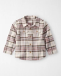 Toddler Boy Organic Cotton Button-Front Flannel