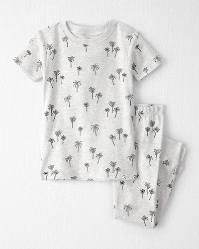 Toddler 2-Piece Organic Cotton Pyjamas Palm Trees