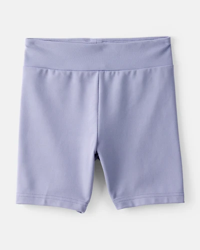 Girls Knit Bike Shorts - Blue