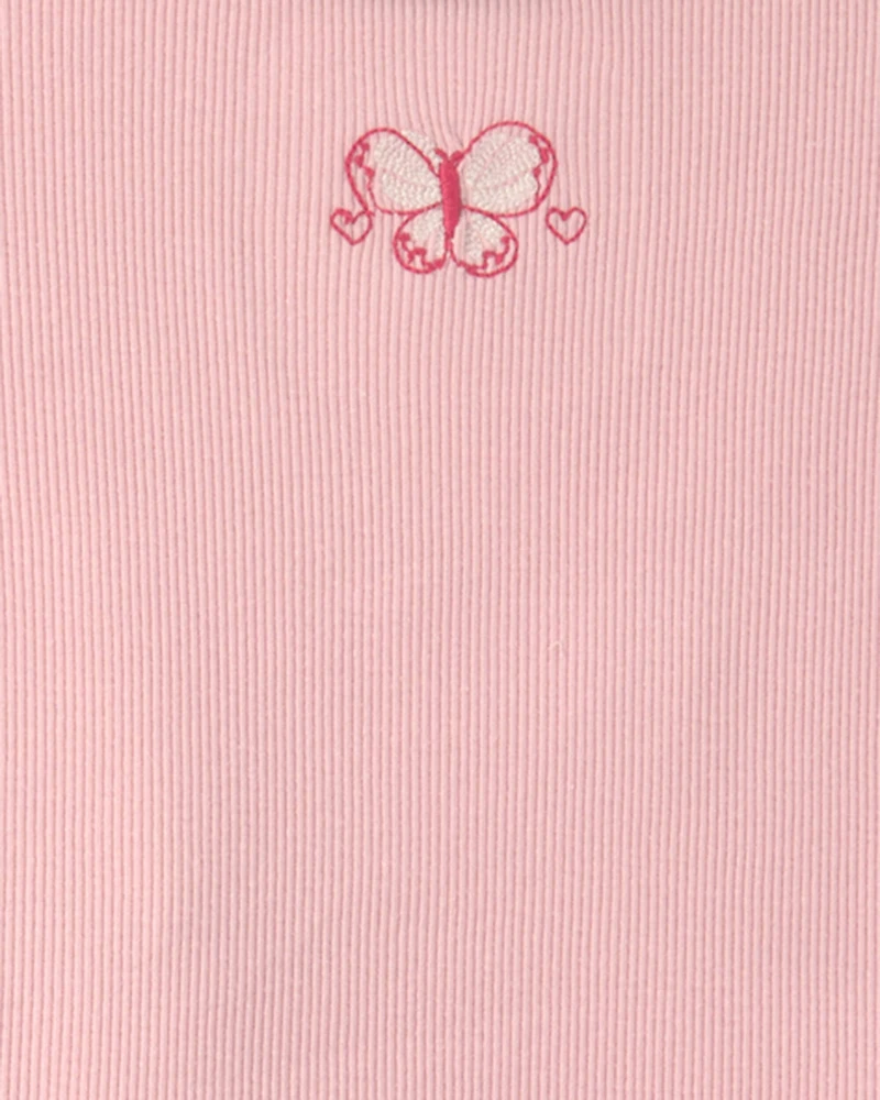 Toddler Girl 2-Piece Short-Sleeve Top & Pant Set – Pink