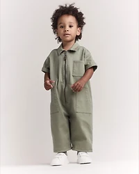 Toddler Day Out™ Jumpsuit - Olive