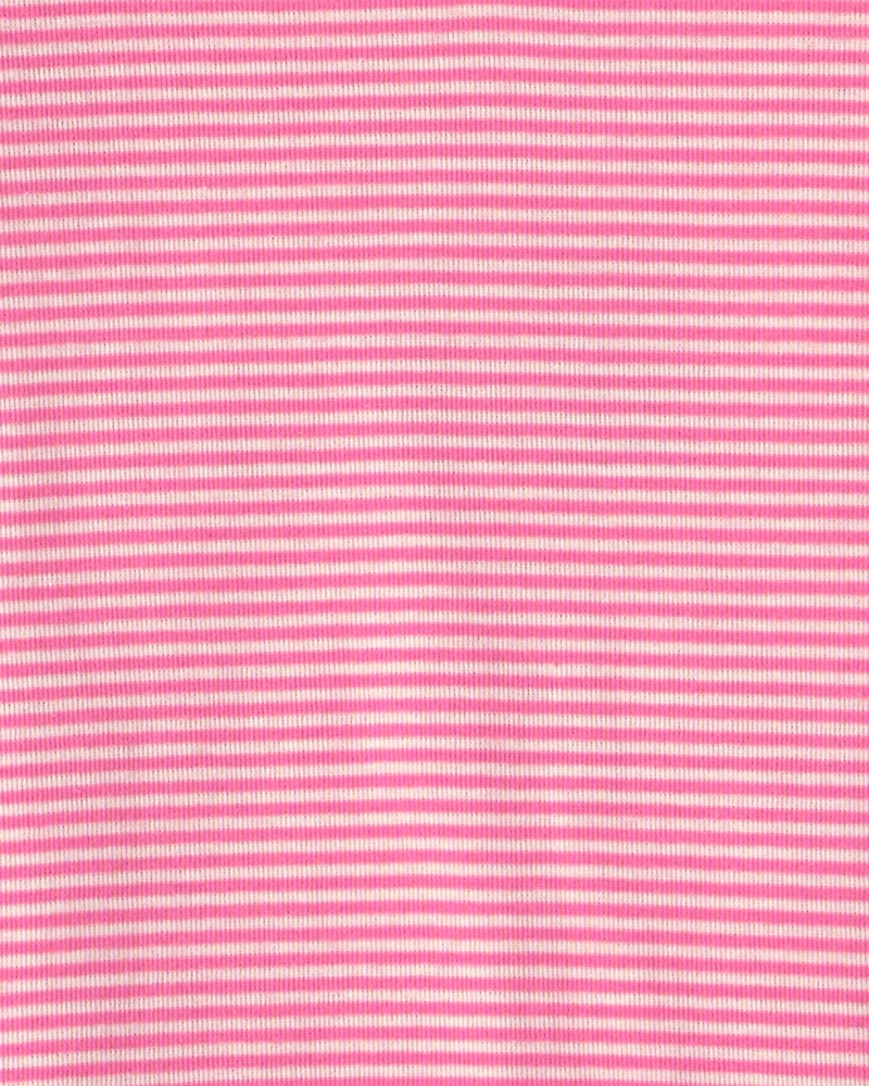 Girls 4-Piece Pets 100% Cotton Snug Fit Pyjama Set - Pink/Cream
