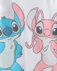 Girls Disney© Lilo & Stitch Graphic Tee - White