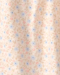 Toddler Girl 2-Piece Floral French Terry Top & Skort Set - Cream