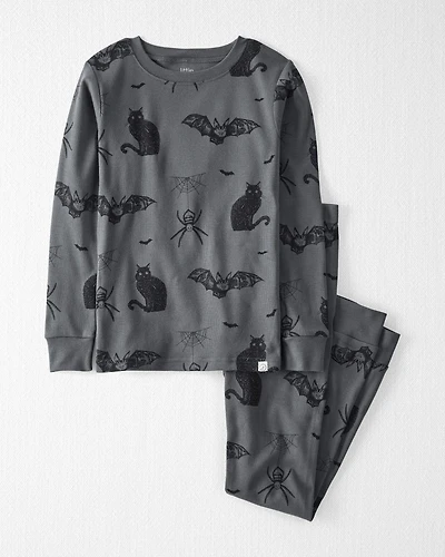 Kids 2-Piece Organic Cotton Pyjamas Spooky Creatures