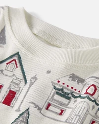 Baby Organic Cotton Pyjamas Set Winter Village