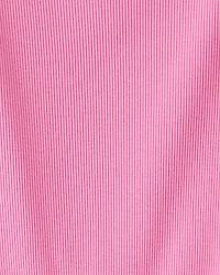 Girls Long Sleeve Cotton Dress - Pink