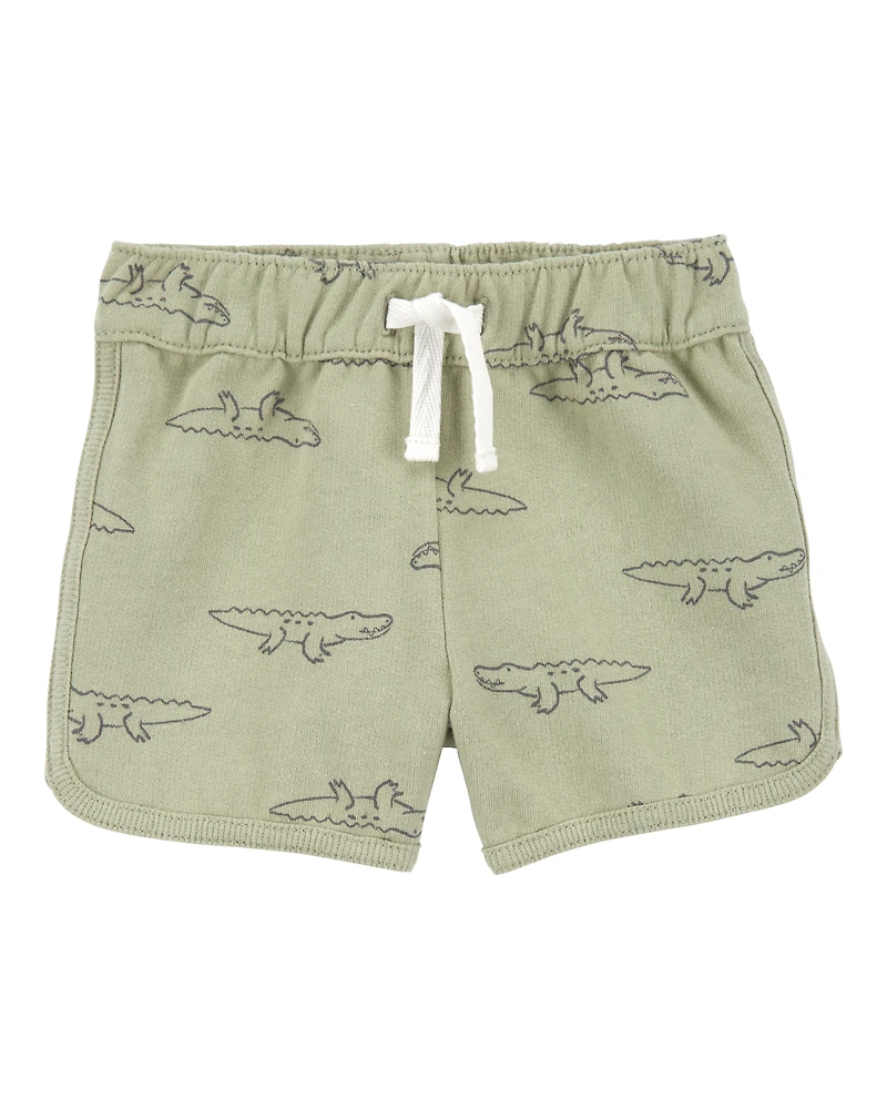 Baby Boy 3-Piece Alligator Outfit Set - Green/Grey