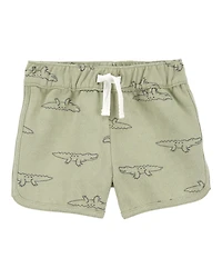 Baby Boy 3-Piece Alligator Outfit Set - Green/Grey