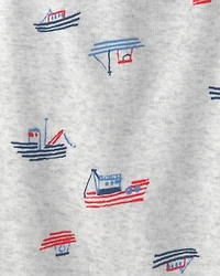 Baby 5-Pack Nautical Multipack Bodysuits - Red/White/Blue