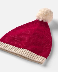 Toddler Organic Cotton Santa Hat