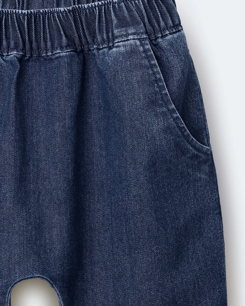 Toddler Playground Pant Denim - Blue