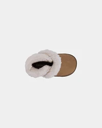 Baby Girl Every Step® First Walker Teddy Fleece Casual Shoe - Tan