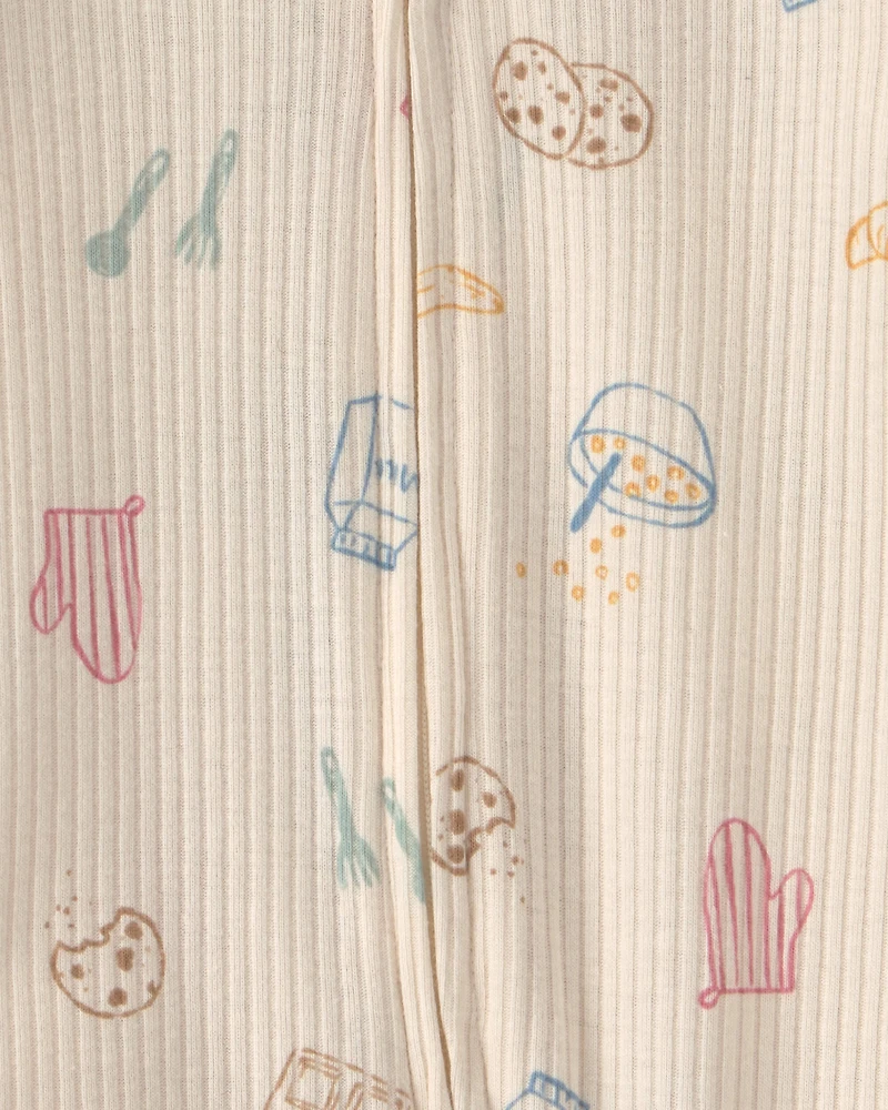 Baby Breakfast Snug Fit Sleeper - Ivory