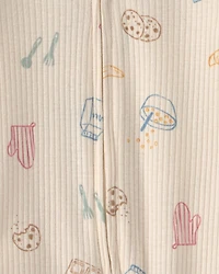 Baby Breakfast Snug Fit Sleeper - Ivory