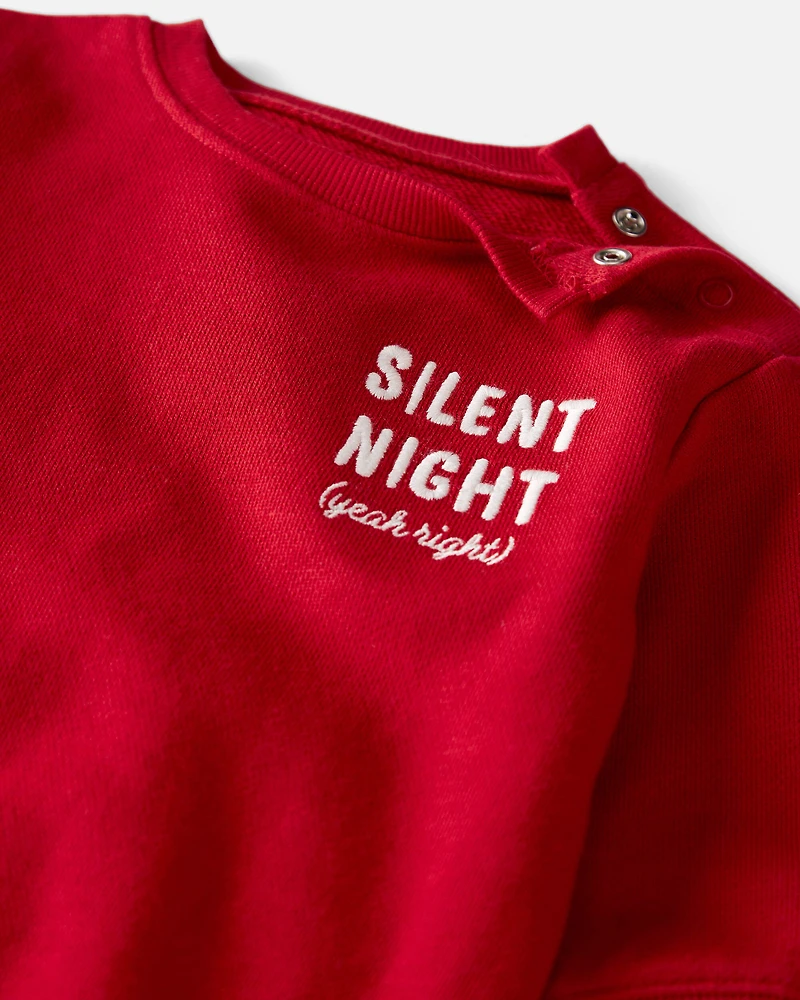 Baby Organic Cotton 'Silent Night' French Terry Bubble