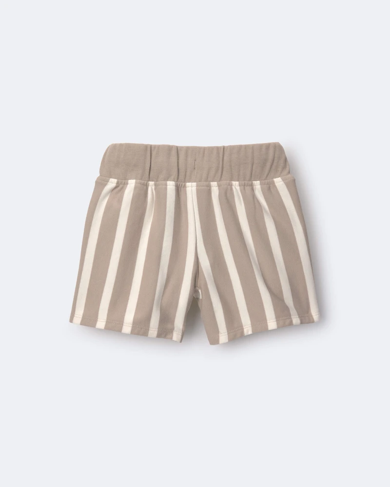 Toddler City Park™ Shorts Stripes - Khaki/Cream