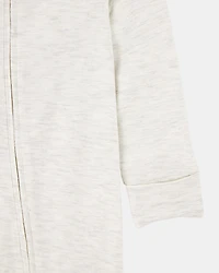 Baby Solid 2-Way Zip PurelySoft Sleeper Pyjamas - Grey
