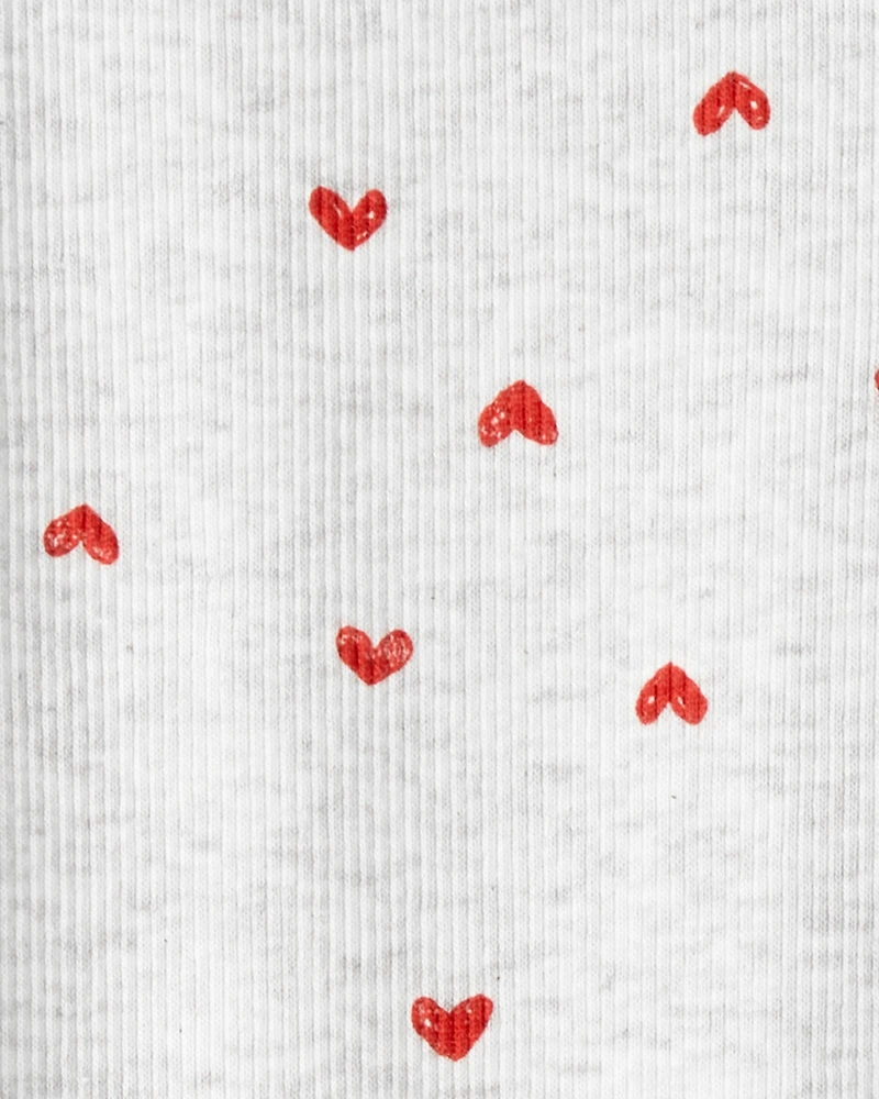 Toddler Girl Valentine's Day Heart Long-Sleeve Tee & Pant Set - Red