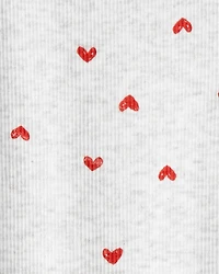 Toddler Girl Valentine's Day Heart Long-Sleeve Tee & Pant Set - Red