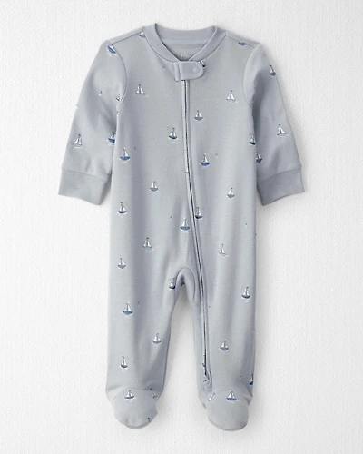 Baby Organic Cotton Sleeper Pyjama Sail Away Print