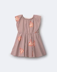 Toddler Girl Avenue Twirl™ Dress Big Top Print - Mauve