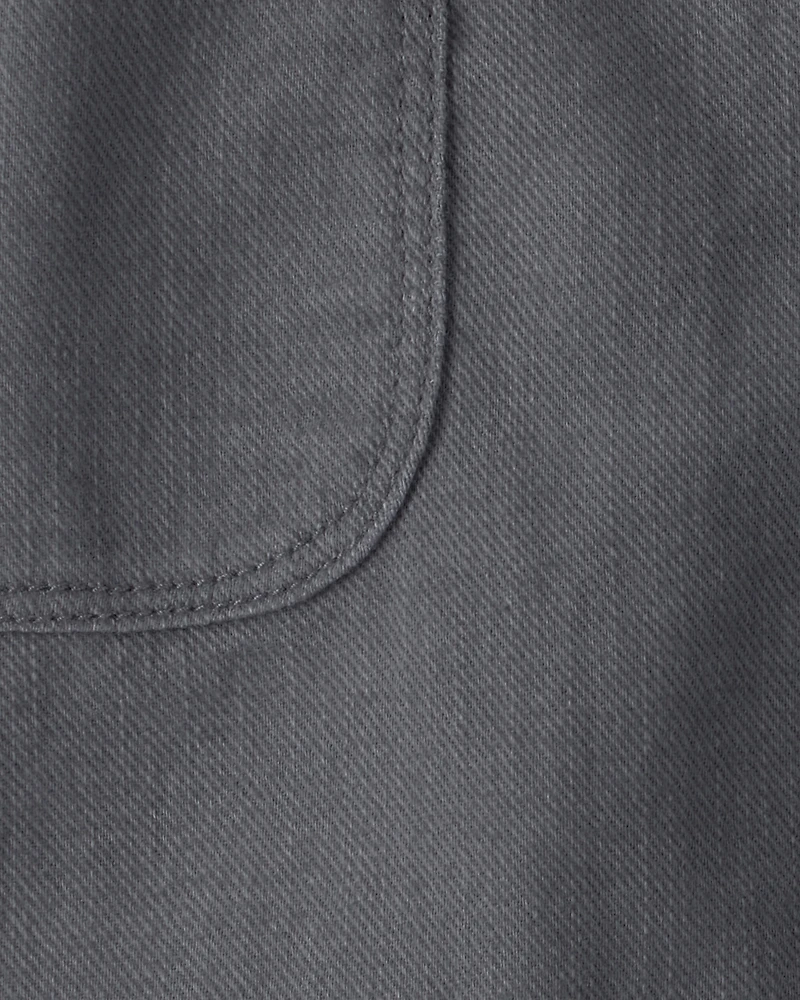 Boys Twill Shorts - Grey