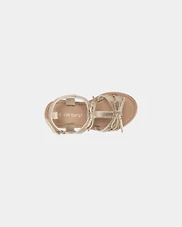 Toddler Girl Metallic Bow Sandals - Gold