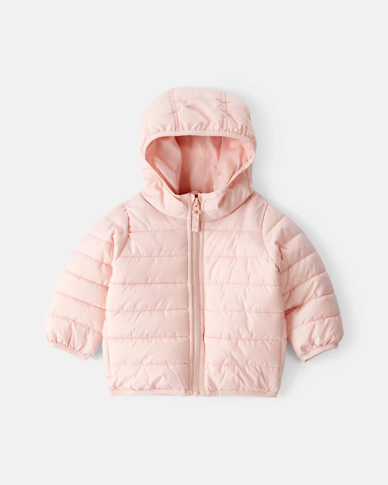 Baby Girl Midweight Packable Puffer