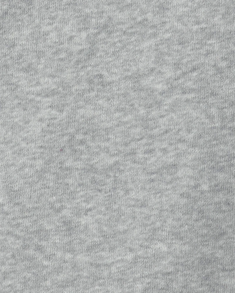 Boys Fleece Zip-Up Hoodie - Grey