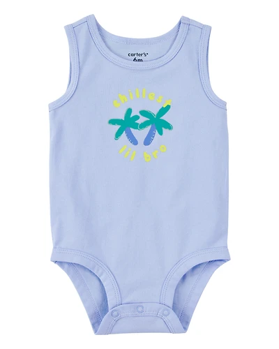 Baby Chillest Lil Bro Sleeveless Bodysuit