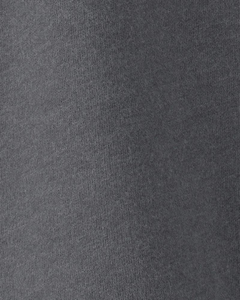 Toddler Boy French Terry Zipper Pullover Sweatshirt - Grey