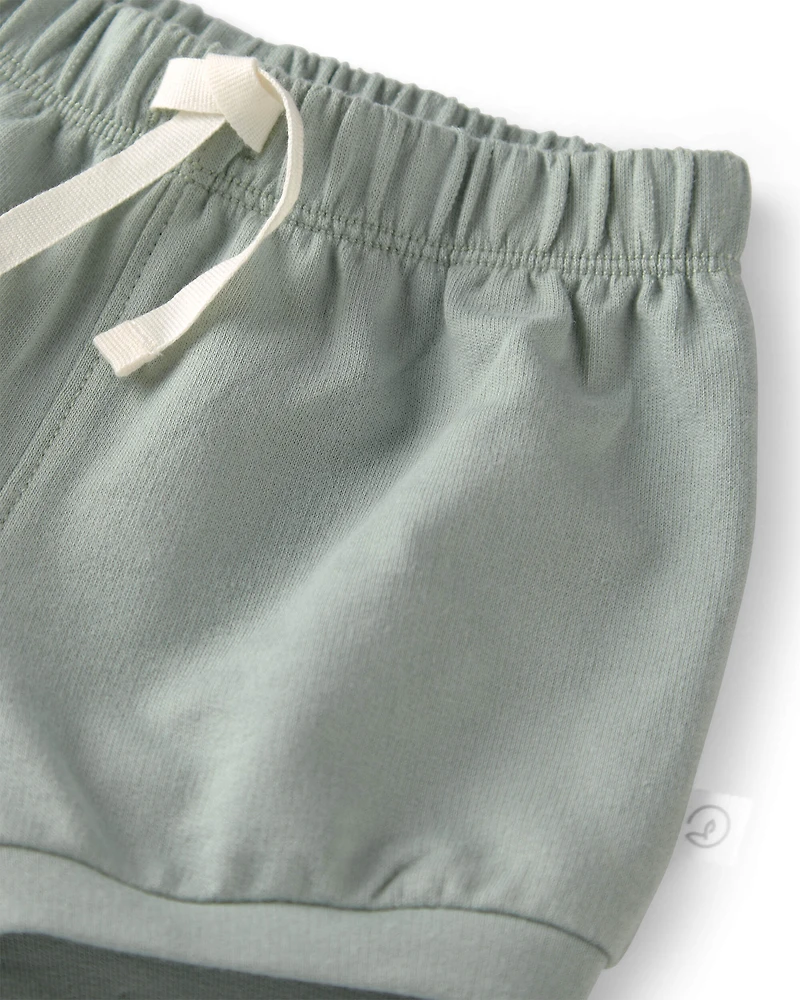 Baby Girl 2-Pack French Terry Shorts Under The Sea