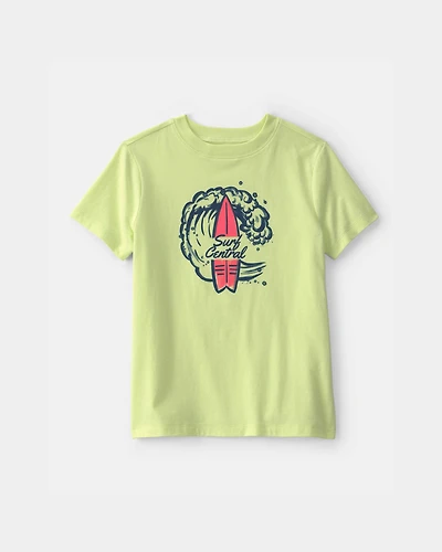 Boys 'Surf Central' Graphic Tee - Green