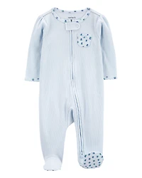 Baby Floral 2-Way Zip Thermal Sleeper Pyjamas